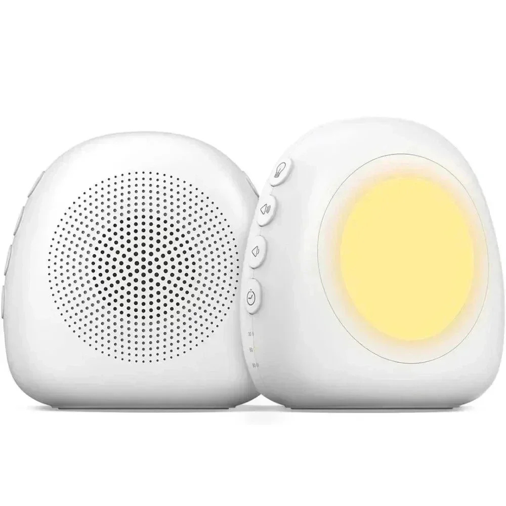 Portable White Noise Sound Machine Night Light, 17 Soothing Sounds Rechargeable